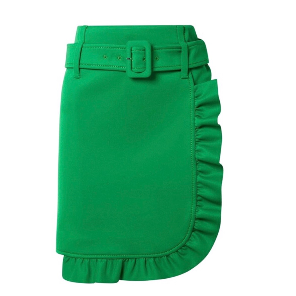Prada Ruffled Faldo Mini Skirt